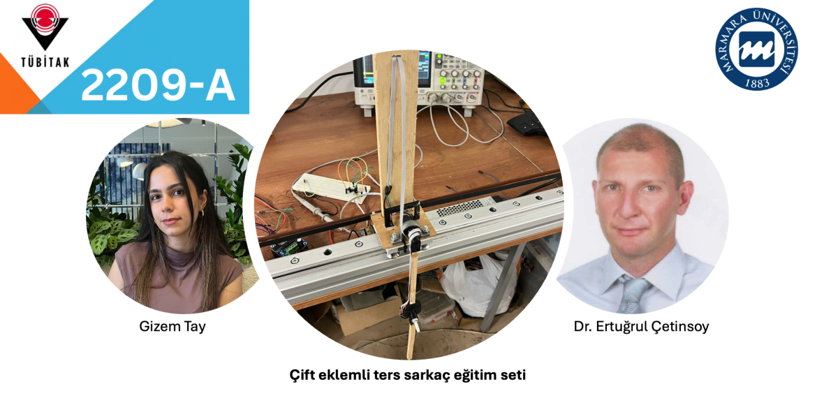 “Çift eklemli ters sarkaç eğitim seti” projeleri "2209-A - Üniversite Öğrencileri Araştırma Projeleri Destekleme Programı" tarafından desteklenmeye hak kazanan bölümümüz